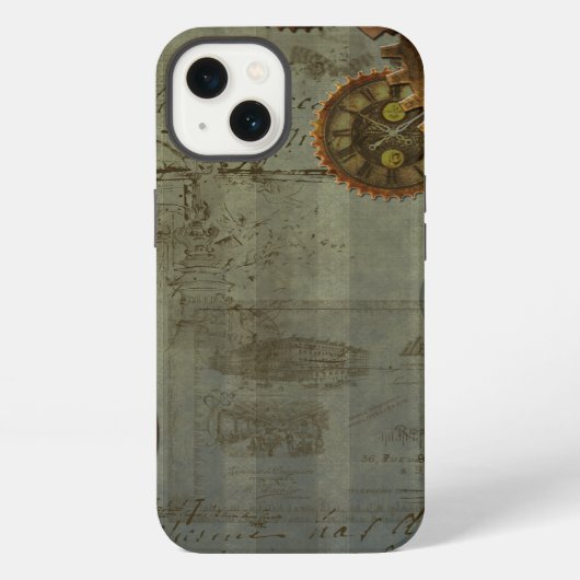 Stoomstijl Tijdmachine iPhone Hoesje (Achterkant)