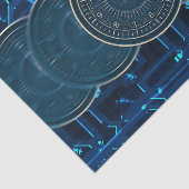 Stoomstijl Tijdmachine Klokken Tandwielen Tissuepapier (Detail)