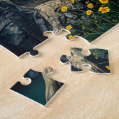 Stoomstijl toverkonijnen legpuzzel (Zijkant)
