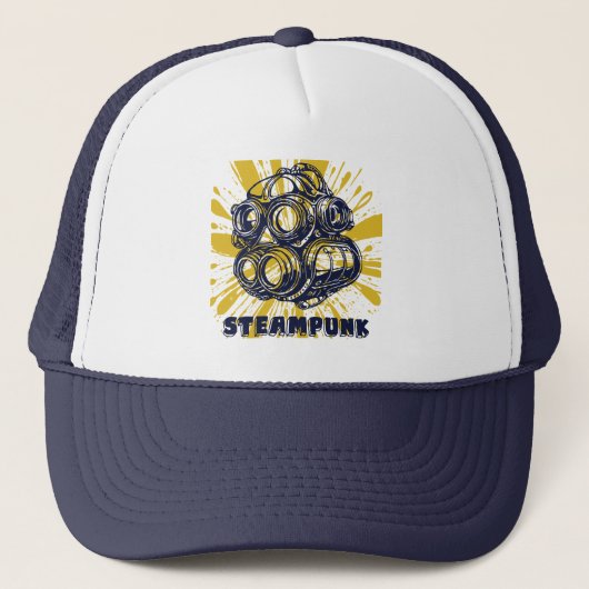 Stoomstijl Trucker Hoed – Vintage Stijl Pet (Voorkant)