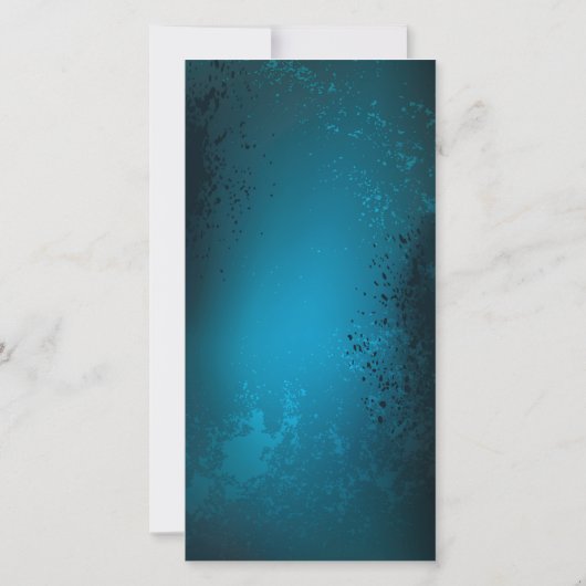 Stoomstijl turquoise Achtergrond met Tandwielen Aankondiging (Achterkant)