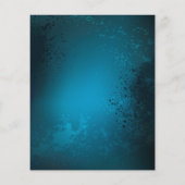 Stoomstijl turquoise Achtergrond met Tandwielen Flyer (Achterkant)