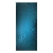 Stoomstijl turquoise Achtergrond met Tandwielen Reclamekaart (Achterkant)