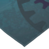 Stoomstijl turquoise Achtergrond met Tandwielen Tafelkleed (Gekanteld)