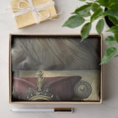 Stoomstijl Uitvinder Uil Whimsiek Vintage Tissuepapier (Geschenk)