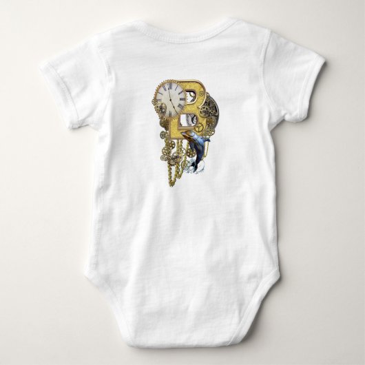 Stoomstijl verjaardagsletter B Romper (Achterkant)