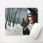 Stoomstijl Victoriaanse Libel Muismat (Met muis)