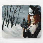 Stoomstijl Victoriaanse Libel Muismat (Voorkant)