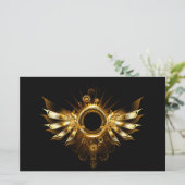 Stoomstijl vleugels briefpapier (Staand voorkant)