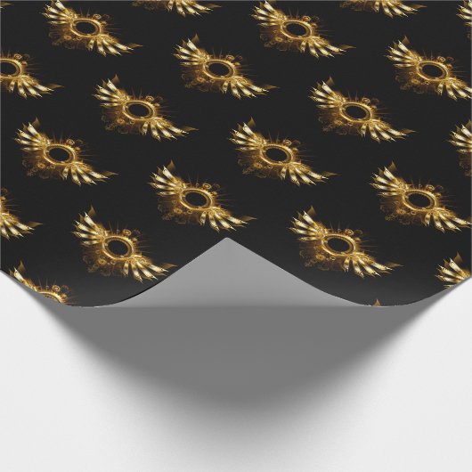 Stoomstijl vleugels cadeaupapier (Hoek)