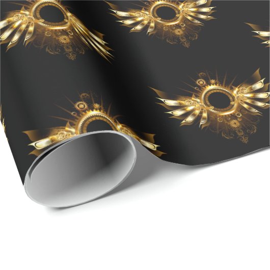 Stoomstijl vleugels cadeaupapier (Rol Hoek)