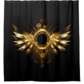 Stoomstijl vleugels douchegordijn (Voorkant)