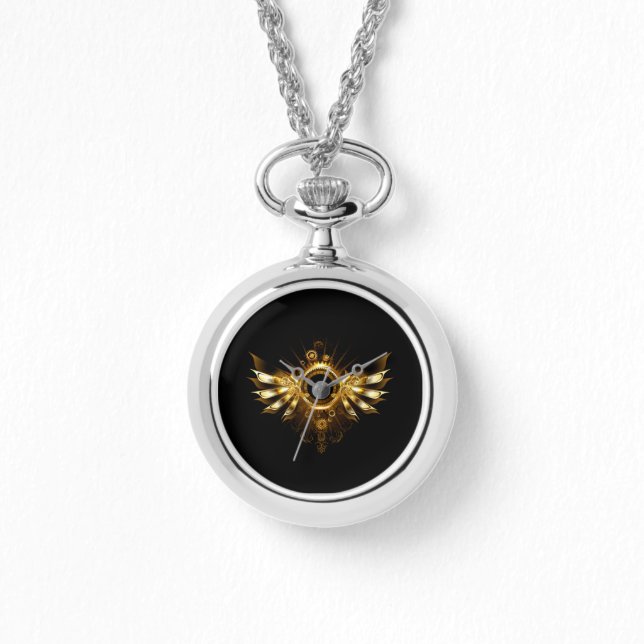 Stoomstijl vleugels horloge (Voorkant)
