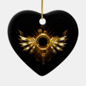 Stoomstijl vleugels keramisch ornament (Achterkant)
