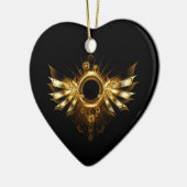 Stoomstijl vleugels keramisch ornament (Links)