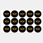 Stoomstijl vleugels labels (Vel)