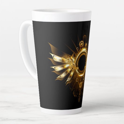 Stoomstijl vleugels latte mok (Linkerhoek)