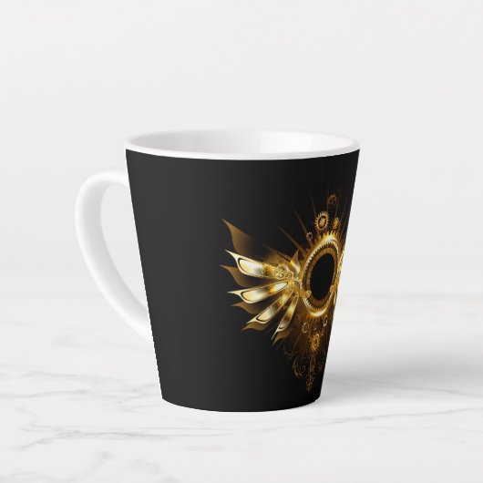 Stoomstijl vleugels latte mok (Linkerhoek)