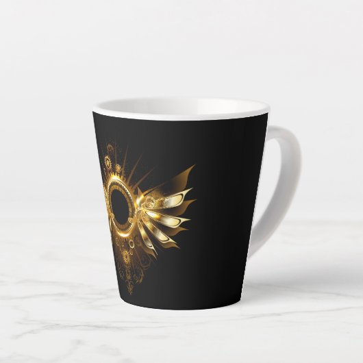 Stoomstijl vleugels latte mok (Rechterhoek)