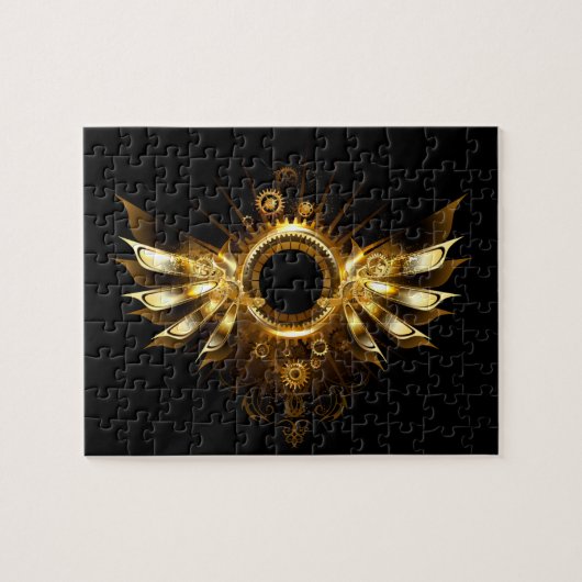 Stoomstijl vleugels legpuzzel (Horizontaal)
