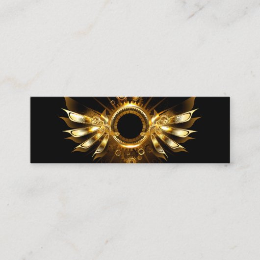 Stoomstijl vleugels mini visitekaartje (Voorkant)