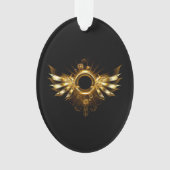 Stoomstijl vleugels ornament (voorkant)