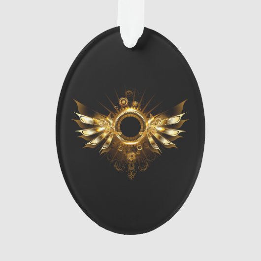 Stoomstijl vleugels ornament (achterkant)