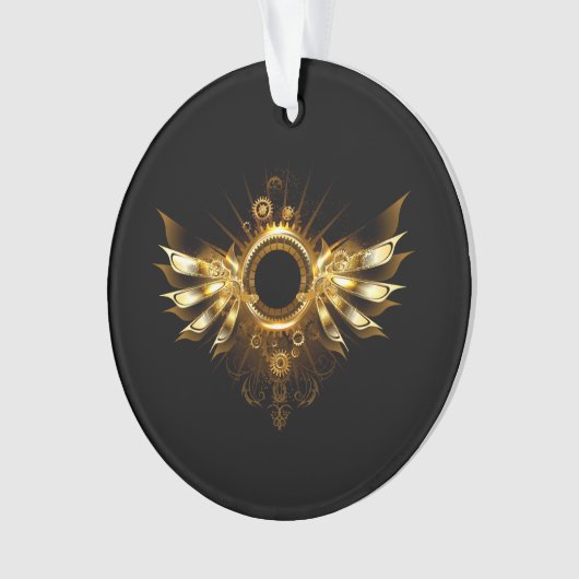 Stoomstijl vleugels ornament (voorkant)