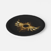 Stoomstijl vleugels papieren bordje (Gekanteld)