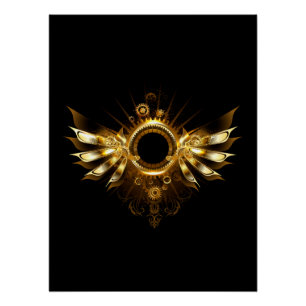 Stoomstijl vleugels perfect poster