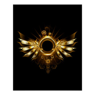 Stoomstijl vleugels perfect poster