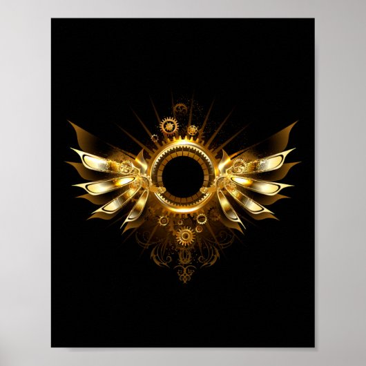 Stoomstijl vleugels poster (Voorkant)