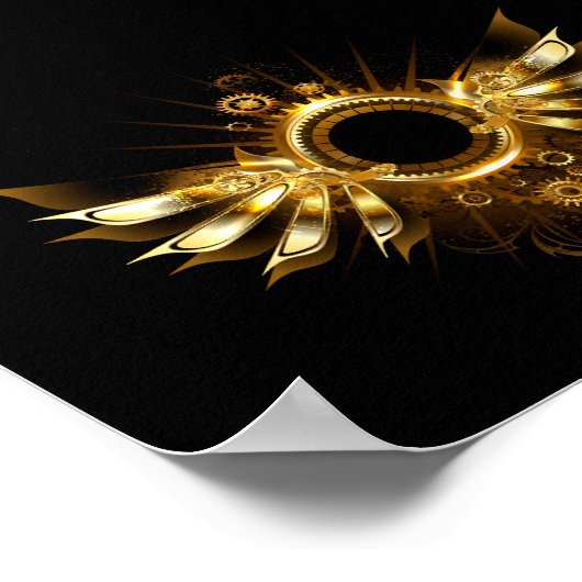 Stoomstijl vleugels poster (Hoek)