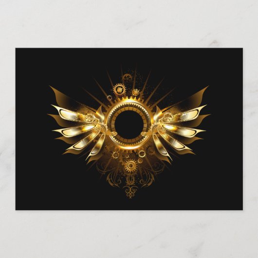 Stoomstijl vleugels programmakaart (Voorkant)