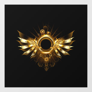 Stoomstijl vleugels raamsticker