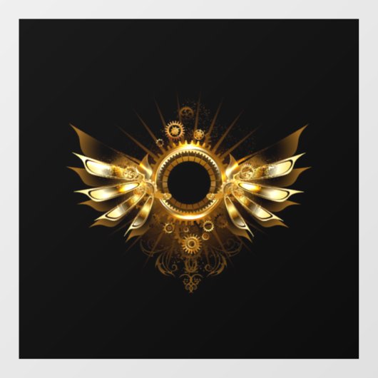 Stoomstijl vleugels raamsticker (Vel)