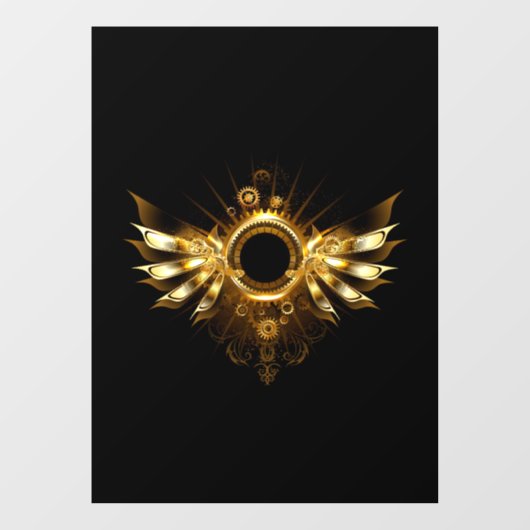 Stoomstijl vleugels raamsticker (Vel)