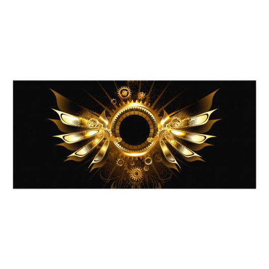 Stoomstijl vleugels reclamekaart (Voorkant)