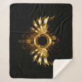 Stoomstijl vleugels sherpa deken (Voorkant)