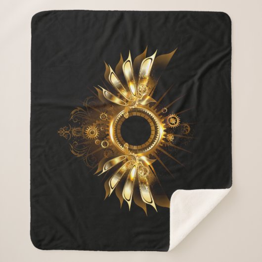 Stoomstijl vleugels sherpa deken (Voorkant)