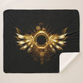 Stoomstijl vleugels sherpa deken (Voorkant (horizontaal))