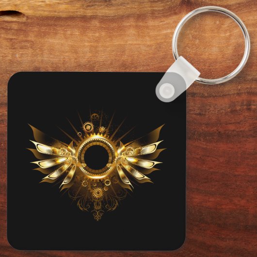 Stoomstijl vleugels sleutelhanger (Achterkant)