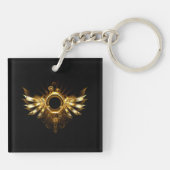 Stoomstijl vleugels sleutelhanger (Achterkant)