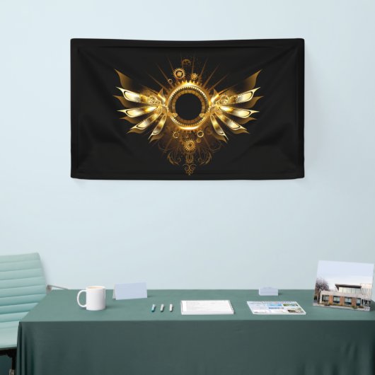 Stoomstijl vleugels spandoek (Beurs)