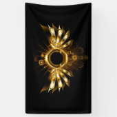 Stoomstijl vleugels spandoek (Verticaal)