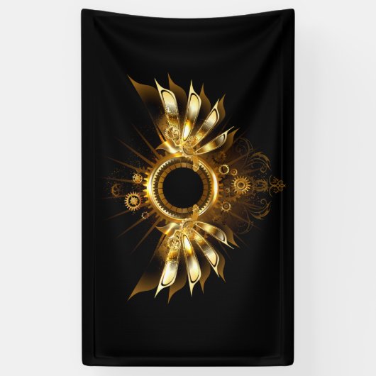 Stoomstijl vleugels spandoek (Verticaal)