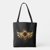 Stoomstijl vleugels tote bag (Achterkant)