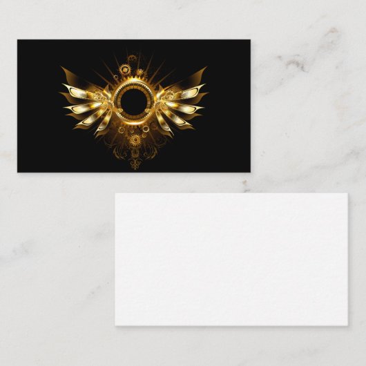 Stoomstijl vleugels visitekaartje (Voorkant / Achterkant)