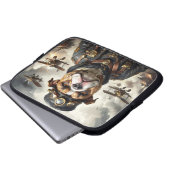 Stoomstijl-vlieger Engelse Bulldog Laptop Sleeve (Voorkant onderkant)