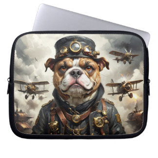 Stoomstijl-vlieger Engelse Bulldog Laptop Sleeve
